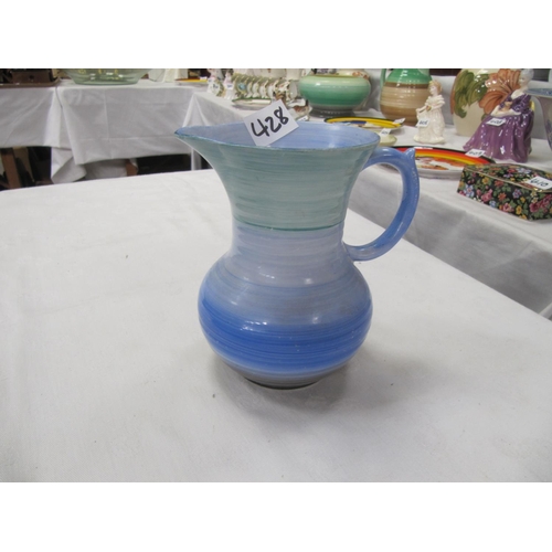 428 - Shelley Blue Harmony Jug Height c.14cm (c.5.5”).