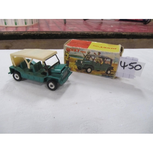 450 - Boxed Vintage Dinky Toys 342 Austin Mini-Moke c.1970’s.
