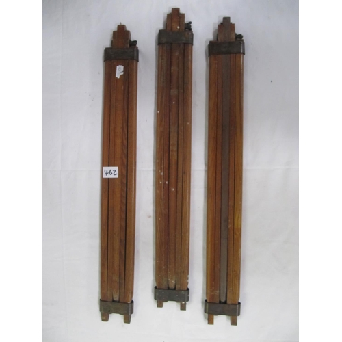 462 - Three Vintage Wooden 