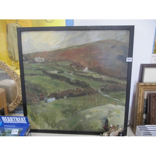 464 - Mountain Scene Oil on Board Signed by Miller.