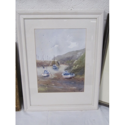 465 - Four Framed Pictures - Includes Two Watercolours.