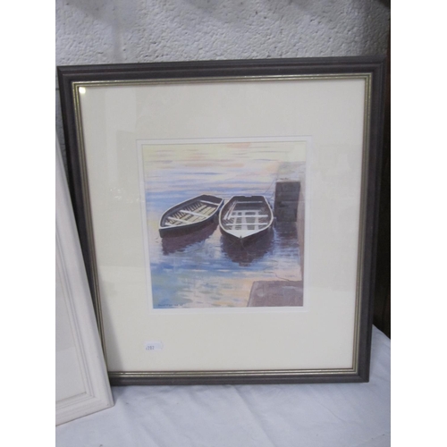 465 - Four Framed Pictures - Includes Two Watercolours.