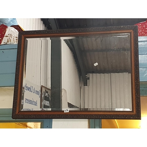 476 - Carved Wooden Framed Wall Mirror.