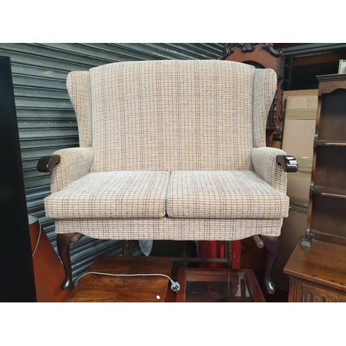 543 - Two Seater Straight High Backed Cottage Style Settee from 