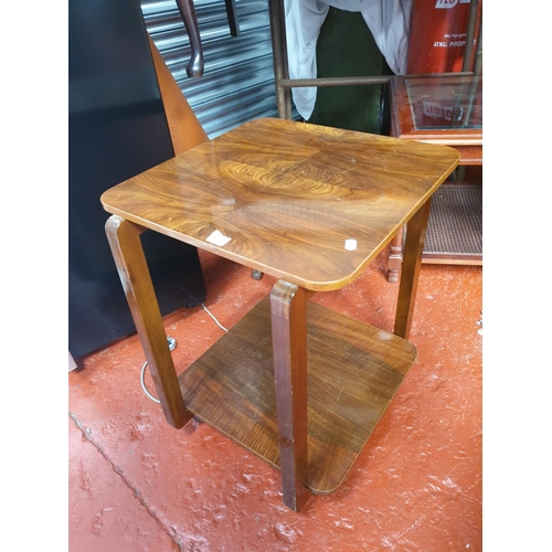 545 - Two Tier Walnut Trolley.