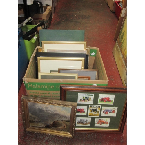 70 - Box of Various Pictures & Frames.