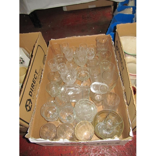 82 - Box of Mixed Glassware - Dishes, Glasses etc.