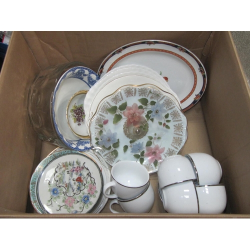 94 - Box to Include Collectable Plates, Teinshan Part Tea Set etc.