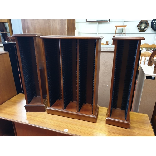 603 - Three Yew CD Holder Racks.