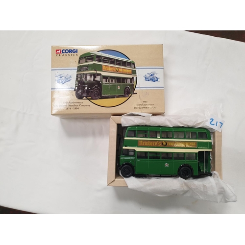 217 - Boxed Corgi Bristol Omnibus Co no 97853.