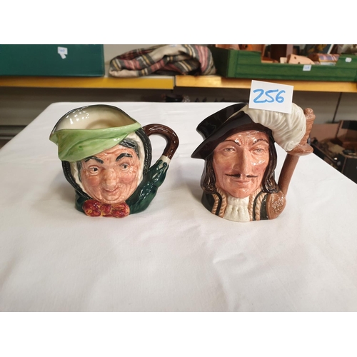 256 - Two Small Royal Doulton Character Jugs - Sairy Gamp & Athos.