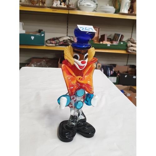 267 - Murano Glass Clown Figure.