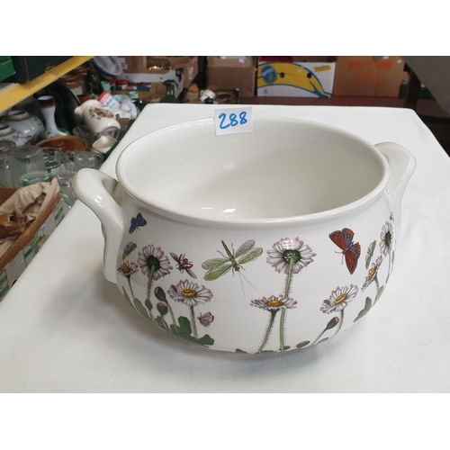 288 - Portmeirion Botanic Garden Twin Handled Serving Bowl.