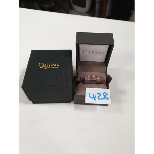 428 - Clogau Silver & 9ct Rose Gold 