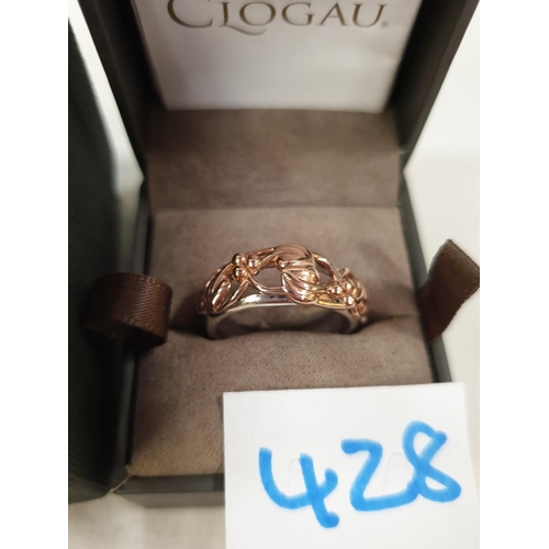 428 - Clogau Silver & 9ct Rose Gold 