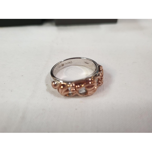 428 - Clogau Silver & 9ct Rose Gold 