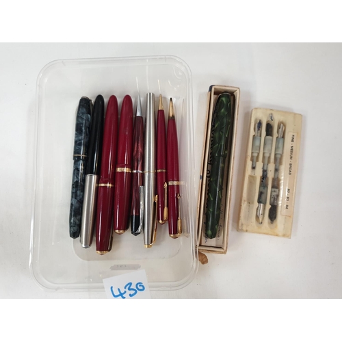 430 - Selection of Vintage Pens Including Parker.