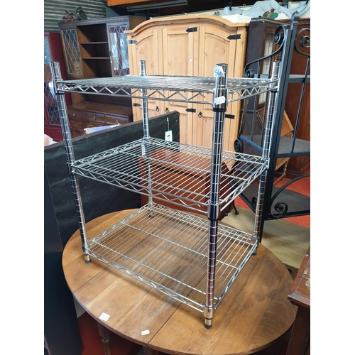 561 - 3 Tier Metal Shelving Stand.