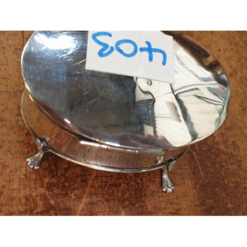 403 - Hallmarked Silver Pill Box.