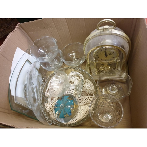 154 - Box of Assorted Glassware.