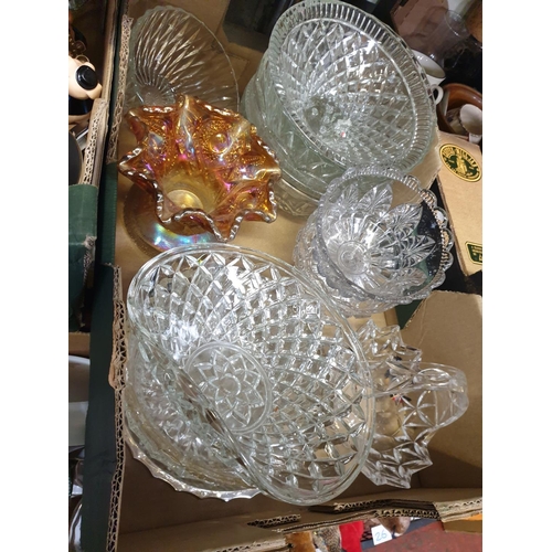 24 - Box of Cut Glass Bowls etc.