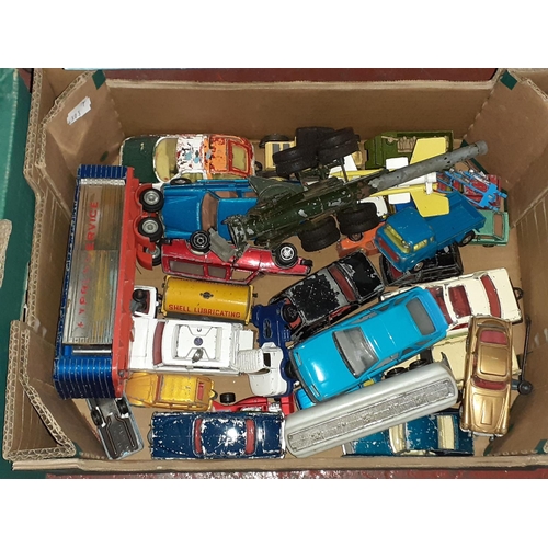 12 - Box of Toy Cars to Include Corgi, Matchbox, James Bond 007 etc.