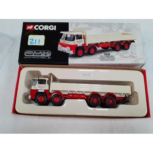 Boxed Corgi Limited Edition 8 Wheel Dropside Dawsons Fargo Lorry no 29401.