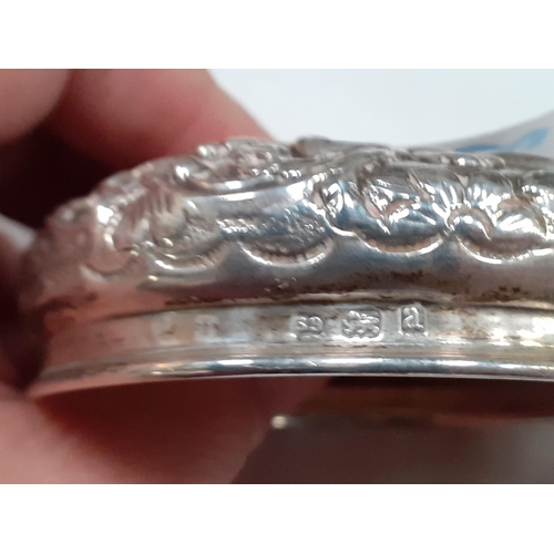 223 - Silver Hallmarked Pot Holder with Lid - no pot.