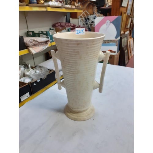 265 - Vulcan Ware Double Handled Vase.