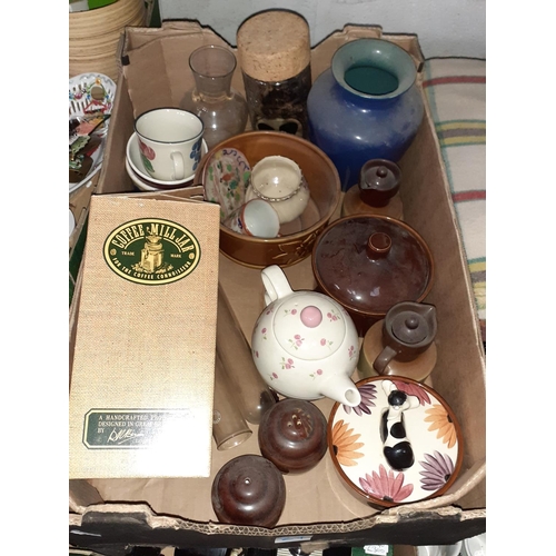 27 - Box of China, Tea-for-One Set, Ovenware etc.