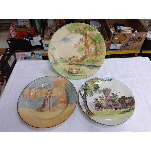 272 - Three Royal Doulton Series Plates.