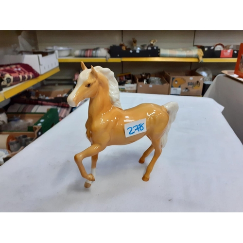 278 - Royal Doulton Prancing Palomino Arab Horse Model no 1261.