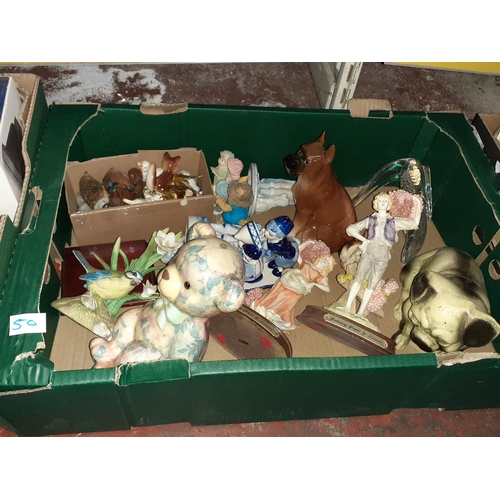 50 - Box of Figures, Teddy Bears etc.