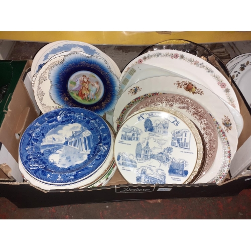 54 - Box of Plates to Include Wedgwood, Royal Standard etc.