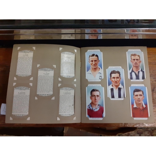 221 - Wills's Cigarettes Picture Card Album with Full Set of 50 Association Footballer Cards.