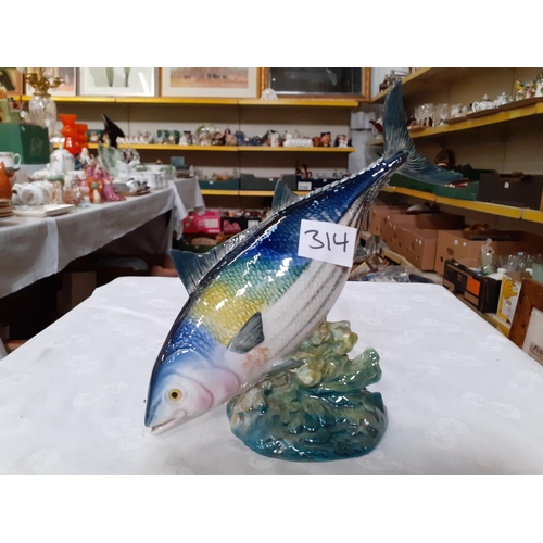 314 - Beswick Ocean Bonito Fish no 1232 - repair to top fin.