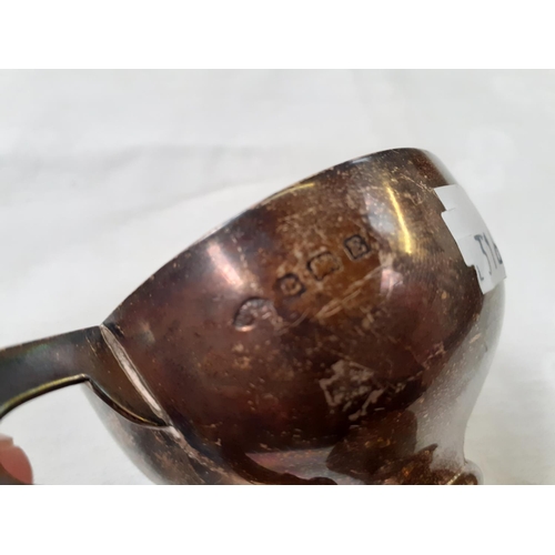 423 - Small Hallmarked Silver Double Handled Cup.