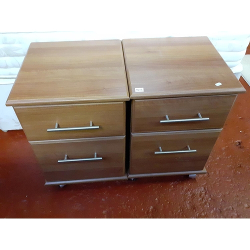 508 - Pair of Modern 2 Drawer Bedside Cabinets.