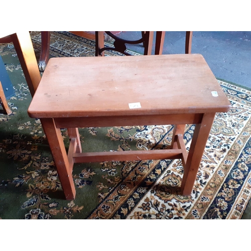 521 - Light Mahogany Stool.