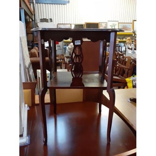 554 - Mahogany Two Tier Occasional Table.