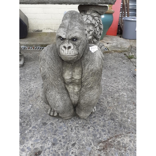 665 - Concrete Garden Gorilla.