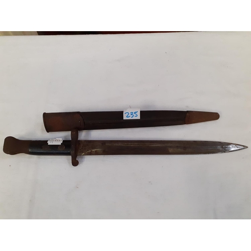 235 - Vintage Dagger in Sheath.