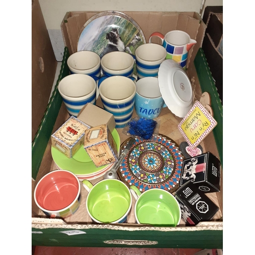 25 - Box of Whittard Mugs, Plates etc.