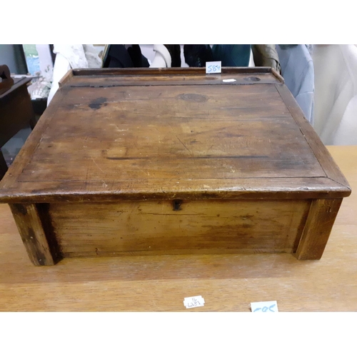 584 - Vintage Oak Clerks Writing Slope.