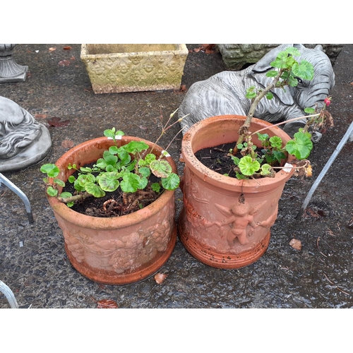 661 - Two Terracotta Planters.