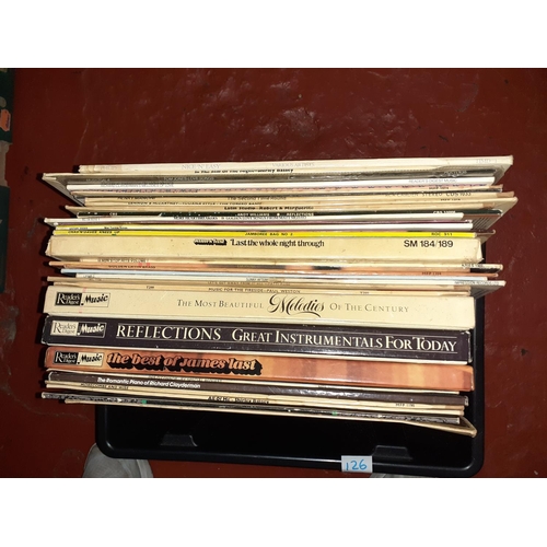 126 - Box of LP Vinyl Records.