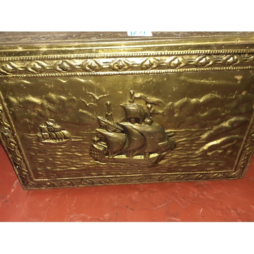 169 - Brass Log Box and Contents - NEW Postcards, Books, Photo Albums etc.