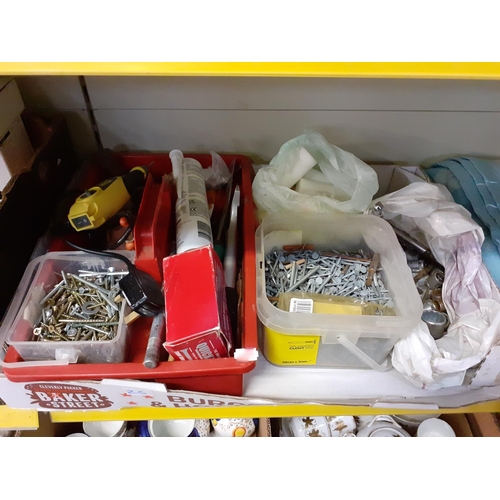 26 - Box to Include Tools, Split Pins and Galvanised Nails.