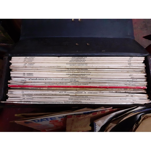 67 - Two Cases of Vinyl Records.