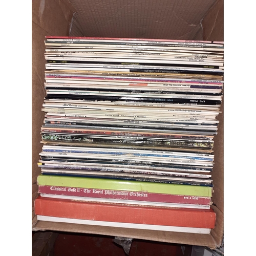 90 - Box of Vinyl LP Records.